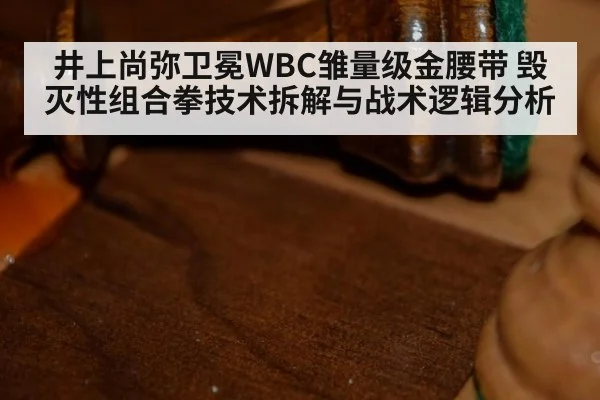 井上尚弥卫冕WBC雏量级金腰带 毁灭性组合拳技术拆解与战术逻辑分析